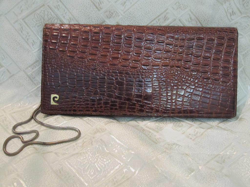 crocodile clutch bag